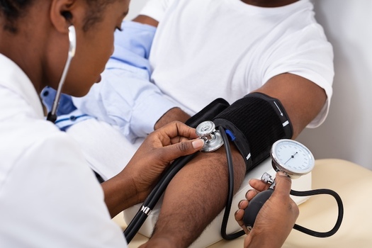 Nationwide, Black adults had higher prevalence of high blood pressure and were less likely to have their blood pressure under control compared with white adults, according to data from United Health Foundation. (Adobe Stock)