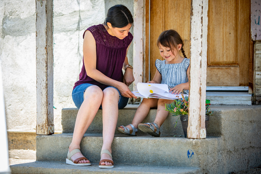 Save the Children's early childhood coordinators alleviate transportation issues by meeting with each family in their home. (Save the Children)
