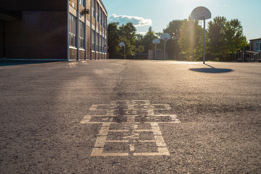 Climate experts say transforming schoolyard areas to include more vegetation can help mitigate the heat-island effect often felt in urban areas. (Adobe Stock)