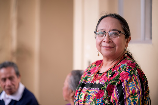 Indigenous woman wearing a traditional dress. (SALMONNEGRO/Adobe Stock) 