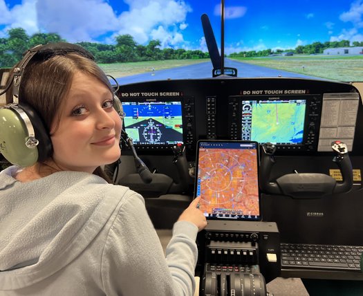 Students in the Wallenpaupack Aeronautical Science and Aviation Program learn job-ready skills, from aircraft maintenance to piloting commercial airliners. (Pennsylvania State Education Association)