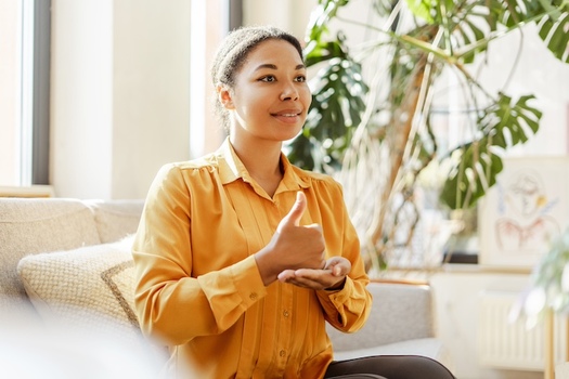 Research shows that among deaf adults, rates of diagnosed depression or anxiety disorder are significantly higher, and occur at an earlier age, compared to hearing adults. (Adobe Stock) 