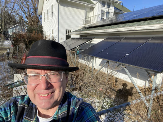 Bowling Green, Ohio, resident Joe DeMare installed solar panels on his home to lower his monthly energy bills. (DeMare)