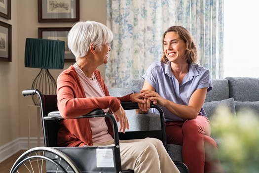 There are about 48 million unpaid family caregivers in the U.S., providing care with a dollar value of nearly $600 billion. (Rido/Adobe Stock)