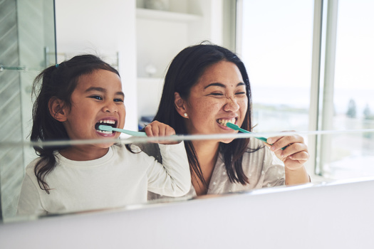 Establishing good brushing habits early help against preventable oral diseases later in life. (Azee,peopleimages.com/Adobe Stock)