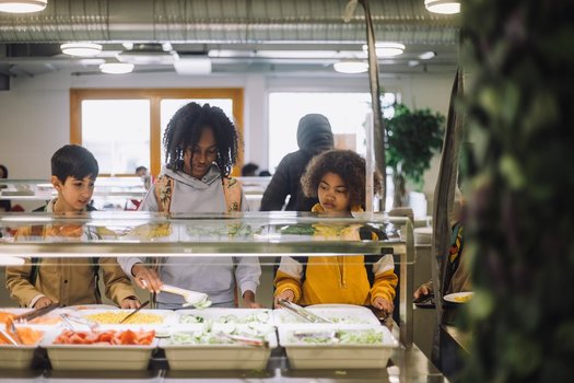 Many school lunch programs are introducing more non-meat, non-dairy meals to normalize a healthier,  more climate-friendly plant-based diet. (CivilEats)