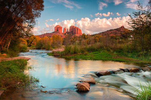 Around 79% of Arizona voters think the low level of water in rivers is a serious problem, according to the 2024 Conservation in the West Poll. (Adobe Stock)