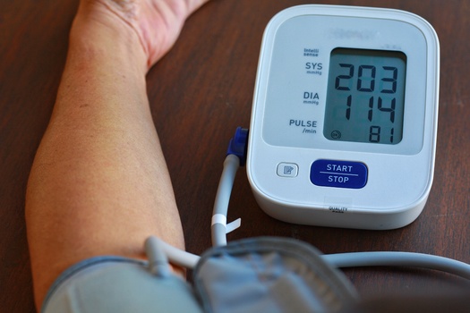 High blood pressure can be indicator of higher risk for serious health concerns, like heart failure and stroke. (Kotchakorn/Adobe Stock)