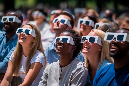State and local officials expect millions of people to view the April 8 eclipse, which will cut across the United States in a swath from Mexico and South Texas through the upper Midwest and Canada. (Adobe Stock)