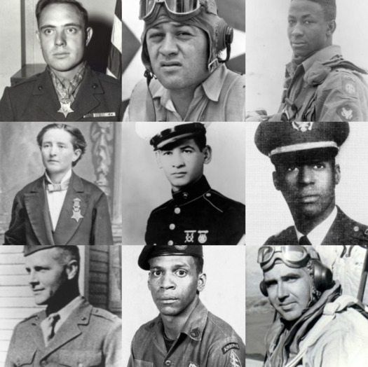 The National Medal of Honor Museum Foundation plans to expand the visibility of the 3,517 awarded Medal of Honor recipients. (Screenshot of collage of medal recipients/NMOHMF website)