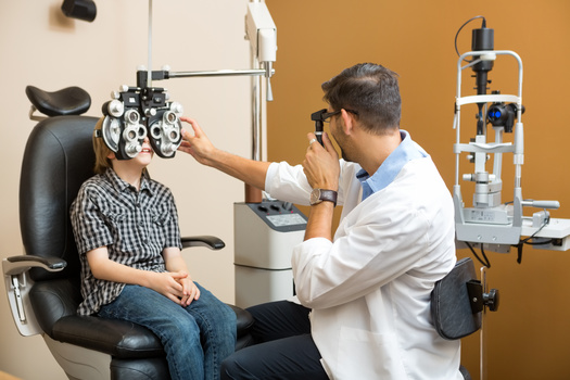 Well-child visits include vision screenings, but if a primary care provider detects a vision problem CHIP also covers comprehensive eye exams and necessary treatment. (Tyler Olson/Adobe Stock)