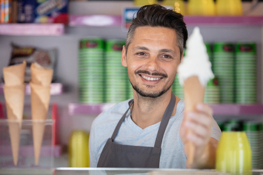Ice cream makers in the U.S. produce more than 1.38 billion gallons of ice cream annually, with consumption usually peaking in July. (auremar/Adobe Stock)