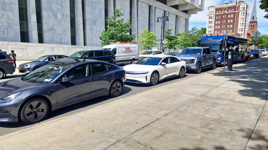 An estimated 1.2 million people chose to buy electric cars in 2023, according to Kelley Blue Book. (Ramona du Houx)