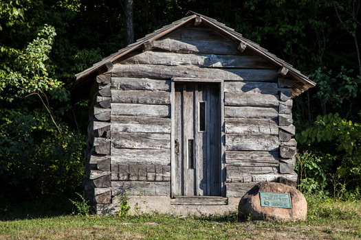 The historic Abbe Creek School is listed as the oldest standing one-room brick schoolhouse in Iowa. It's located in Mount Vernon. (Adobe Stock) 