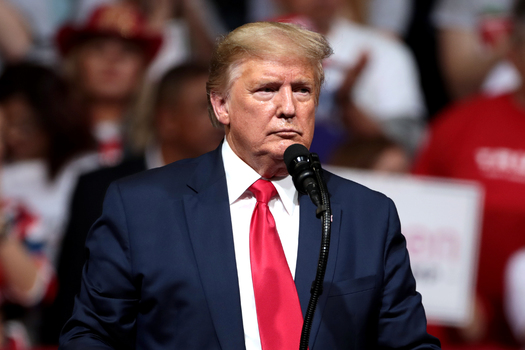 A 538 poll shows former President Donald is ahead of President Biden by almost 5.5 points in Nevada. (Gage Skidmore/Flickr)