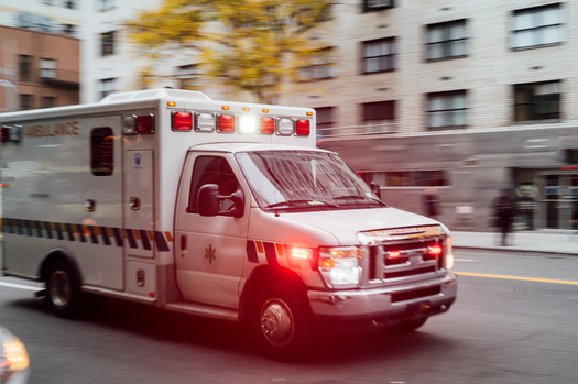 Those behind a new electric ambulance say standard gas-powered EMS vehicles usually only last about seven years. But they say their electric model can stay on the road for a full decade. (Adobe Stock)
