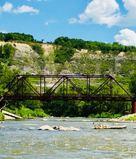 North Dakota's Pembina Gorge Recreation Area will soon become the state's 14th state park, with a 55-site campground and six all-season full-service cabins. (Photo courtesy of North Dakota Parks and Recreation Department)
