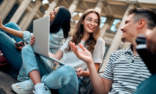 More than 40 U.S. colleges and universities now obtain 100% or more of their electricity from renewable energy sources while at least 76 schools get at least 50% of their energy from renewables, according to the Public Interest Network. (Adobe Stock)