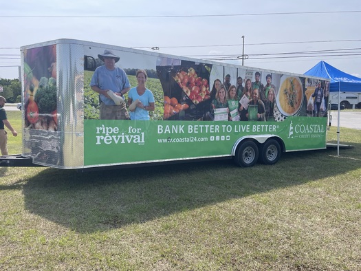 According to Jonathan Tyndall, about 30% to 40% of farm produce goes to waste and doesn't get used. He says Ripe for Revival is working to make those numbers smaller. (Courtesy of Joe Mecca/Coastal Credit Union)