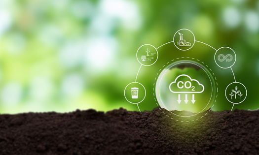 Oil companies have publicly championed tech-based carbon-capture solutions in part because it would allow them to continue selling fossil fuels. (Adobe Stock)
