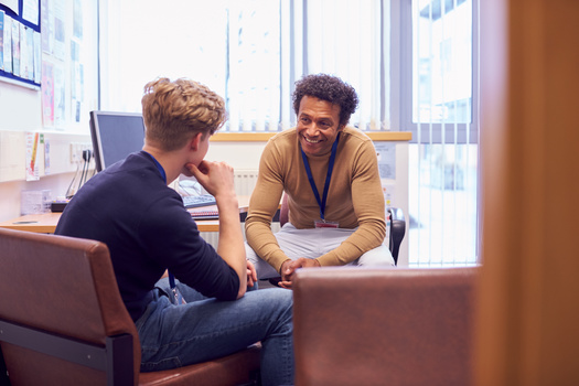 Nearly 50% of Mainers age 1217 who have depression did not receive any care in the last year, according to NAMI Maine. Mental health care advocates say listing the 9-8-8 Suicide and Crisis Lifeline on student I.Ds could help. (Adobe Stock) 