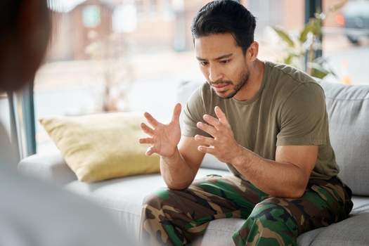 Rather than seeking help, men are more likely to externalize emotions, which leads to aggressive, impulsive, coercive and/or noncompliant behavior, according to a study by the American Psychological Association. (Adobe Stock)