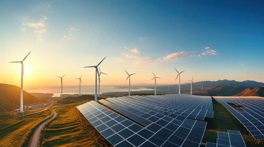 A Michigan Healthy Climate Plan recommendation is to meet a goal of 100% clean energy no later than 2050. (pinkrabbit/Adobe Stock)