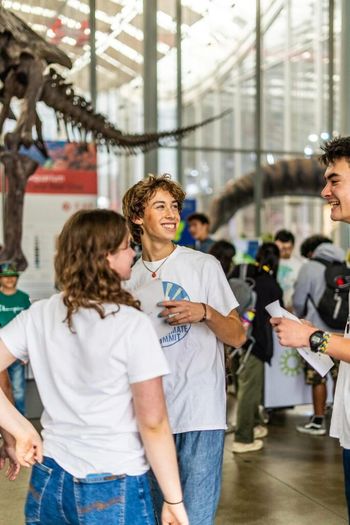 Finn Does (center), summit co-chair, and other youth participants at the 2023 Bay Area Youth Climate Summit in San Francisco. (Finn Does)