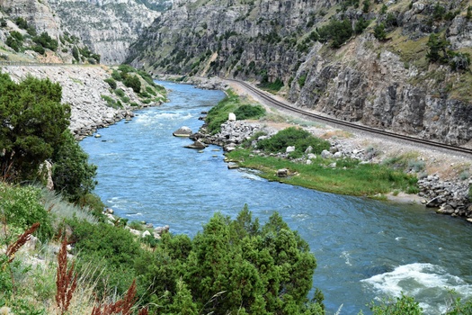 The Wind River Canyon corridor is part of U.S. Route 20, the longest highway in the country, which spans 2,542 miles from Boston, Massachusetts to Newport, Oregon, according to the Federal Highway Administration. (Rita Robinson/Adobe Stock)