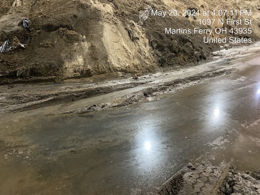 Fracking waste being stored in Martin's Ferry by Austin Master Services. (Ohio Department of Natural Resources)