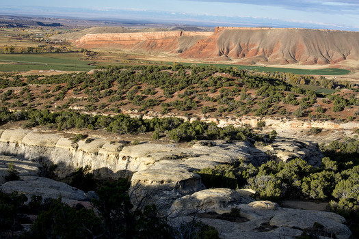Wyoming's Bighorn Basin is located between mountain ranges that block the flow of moisture-laden air from both the east and west, making it one of the driest places in the state, according to the Water Resources Data System and State Climate Office. (BLM Wyoming)