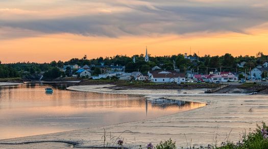 The town office and post office in Machias, Maine, could face biannual flooding by 2050, according to a new report from the Union of Concerned Scientists. (Charlie/Adobe Stock)