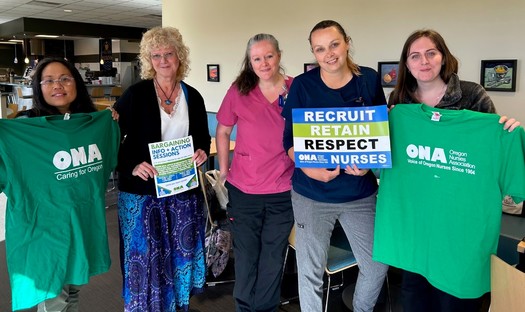 Nurses at Samaritan Pacific Communities Hospital say retention has been hard because of lower pay than other Samaritan hospitals. (Oregon Nurses Association)