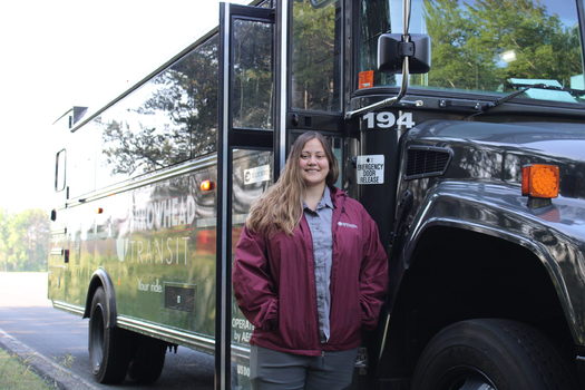 Most of the buses in Minnesota's rural transportation system are ADA-compliant and equipped with wheelchair lifts for passengers with disabilities. (Arrowhead Transit)