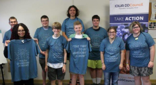 Graduates of the 2024 Youth Leadership Academy. (Iowa Developmental Disabilities Council)