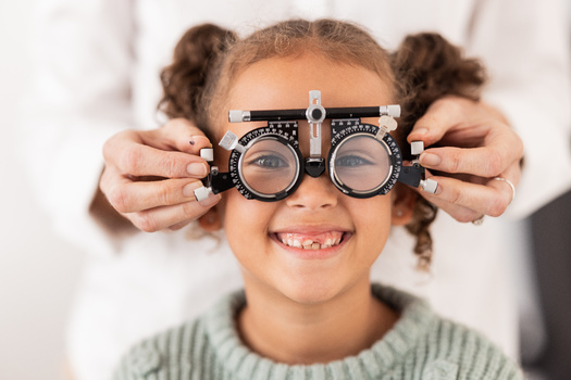 The American College of Ophthalmology says children can be born with cataracts which, if left untreated, can cause irreversible and abnormal connections between the brain and eye. (Adobe Stock)