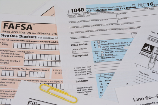 Fewer than half of all high school students were able to fill out the FAFSA application in the past year, due to online issues. (Adobe Stock)