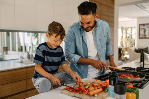 Research about daily routines shows that each ritualincluding family dinners and reading and storytellingwas linked to a 47% increase in childrens good social-emotional health, according to Reuters. (Adobe Stock)