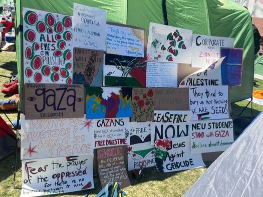 College students are leading the call for a ceasefire in the Israeli war in Gaza. Since the Oct. 7 attack by Hamas, the United States has enacted legislation providing at least $12.5 billion in military aid to Israel, according to the Council on Foreign Relations. (Ehn)