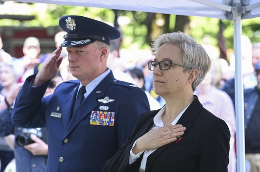 Tina Kotek, the former speaker of the state house, is the third woman to serve as governor of Oregon. (Oregon National Guard)