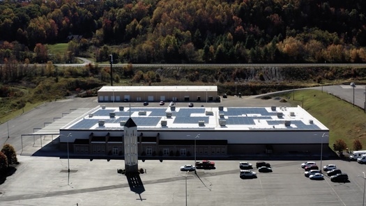 Solar panels on the roof of Lifeline Church of God in Princeton, W.Va. (Resource Rural)
