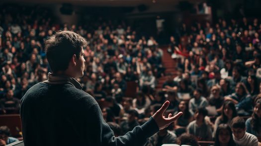 In March, 65% of Republicans and 63% of Democrats supported allowing a leader of Israel to speak on campus. By June, support among Republicans increased to 73%, while it remained unchanged at 63% for Democrats. (Nopommajun/Adobe Stock)