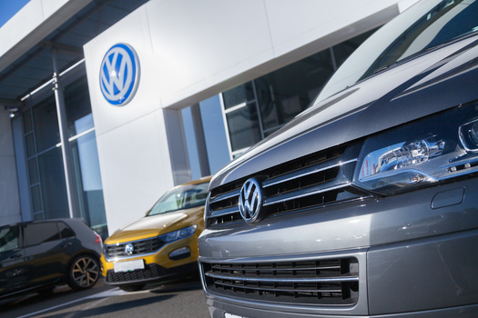 Volkswagen has issued a recall for nearly 100,000 electric ID.4 SUVs. The recall is due to a reported issue where vehicle doors may open unexpectedly. (filmbildfabrik/Adobe Stock)