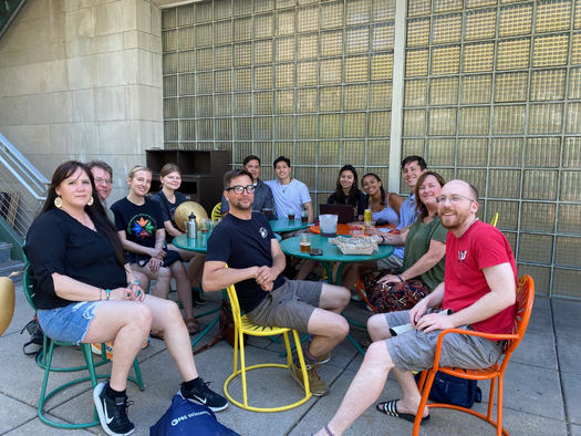 In Madison, Wis., the Indigenous Language Table meets weekly to practice their skills and support each other. (Photo courtesy of Laura Red Eagle)