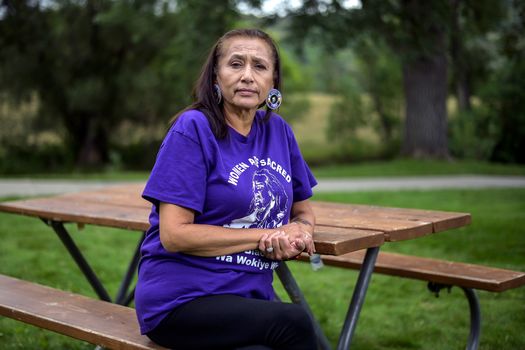 Connie Brushbreaker, a member of the Rosebud Sioux Tribe in South Dakota, said she had to wait four months for the Indian Health Service to pay for an MRI and surgery she needed. Begging for funding 