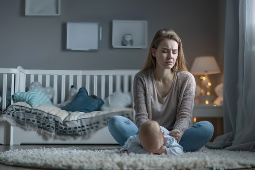 According to a 2019 Illinois Department of Health report, almost 12% of new mothers were diagnosed with postpartum depression. Of those, nearly 60% took prescribed medication for depression treatment and almost 32% received counseling. (Adobe Stock)