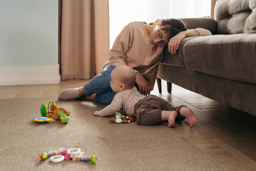 Postpartum depression can happen any time after childbirth, but often starts within one to three weeks of having a baby. (Adobe Stock)