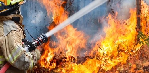 Emergency management officials in North Dakota say dry air with less than 20% relative humidity and dried vegetation are providing plenty of fuel for wildfires this season. (Adobe Stock)