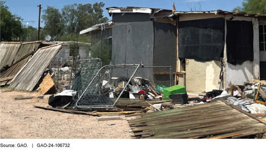 Because of their remote nature and limited capacity to access financial help, many of New Mexico's colonias rely on water wells not built to code. (GAO)