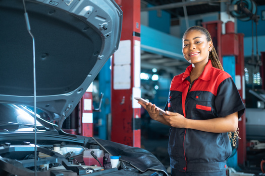 The auto industry remains male dominated. In 2019, 23.6% of workers employed by automotive manufacturers were women, according to the U.S. International Trade Commission. (Adobe Stock)